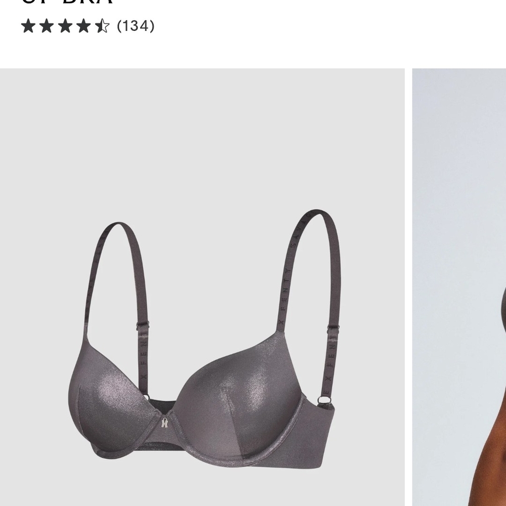 Savage X Fenty Shimmering Gray Bra